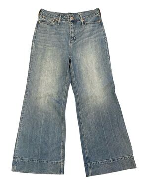 J. Crew Woman’s Faded Blue Wide Leg Jeans